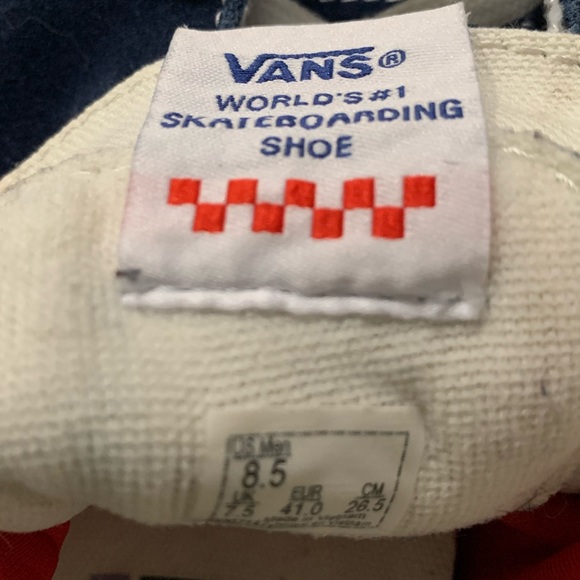 Vans blue Sk8-Hi shoes size 8.5 - Picture 5 of 5